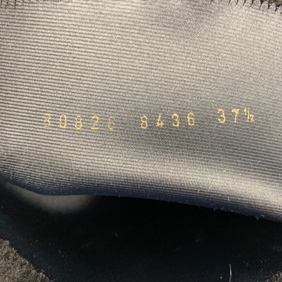 GIANFRANCO FERRE Size 7.5 Black Suede Chuncky Heel Boots - Picture 8 of 8